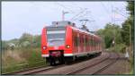 Unterwegs bei Rimburg auf der KBS 485,die 425 041 als RB 33 nach Aachen.
Bildlich festgehalten im September 2013.