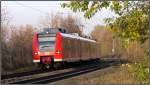 Die 425 477-4 unterwegs als RB 33 nach Aachen. Bildlich festgehalten bei Rimburg auf der KBS 485 im Dezember 2013.