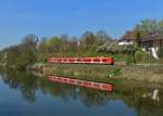 425 048 als RB nach Landshut am 07.04.2014 bei Moosburg.