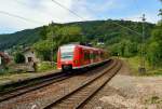 425 711-9 bei der Einfahrt in Neckargerach. 17.7.2014