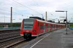 Nachschuss auf 425 268-0 am 24.05.2014 als RB 44 bei der Ausfahrt in Ludwigshafen (Rhein) Hbf in Richtung Mainz.