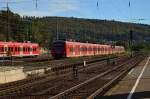  Streikbrecher ! Ein S1 Zug kommt aus Osterburken in Neckarelz eingefahren an dem Streiksamstag, der vom 425 217-7 geführt wird. 13.10.2014