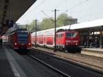 DB Regio 425 764-8 und 111 097 am 24.04.15 in Mannheim Hbf