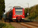 Der Saarländer 425 138-5 kam am 7.8 als RB27 nach Mönchengladbach durch Gubberath gefahren.