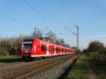 DB Regio 425 034 + 425 xxx am 14.03.16 bei Hanau West auf der KBS 640