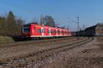 425 134 RB Kaiserslautern - Merzig bei Bous Saar am Areal des ehemaligen Außenlagers des DB Brückenlagers Karthaus. 17.03.2016 Bahnstrecke 3230 Saarbrücken - Karthaus