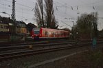 Ein RE8 aus Koblenz kommt in den Rheydter Hbf eingefahren. 29.3.2016
