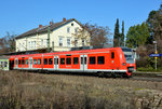 425 098-1 RE8 bei der Abfahrt vom Bf Bonn-Oberkassel nach Koblenz - 16.02.2016