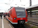 Auf Grund von Bauarbeiten fuhr am 14.06.2016 ein 425 046 und ein BR 426 als RB nach Treuchtlingen. Dieser Zug stand hier auf Gleis 3 abfahrtbreit.