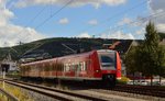 S1 von Osterburken nach Mosbach-Neckarelz. Da wegen Bauarbeiten auf der Neckartalbahn ab Neckarelz bis Neckargemünd SEV stattfindet. 21.8.2016