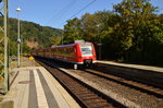 Nachschuß auf den 425 254 der in Richtung Zwingenberg fährt. 13.9.2016