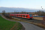 425 047 DB Regio als RB 58125 (Würzburg Hbf - Treuchtlingen) bei Gnötzheim, 27.02.2021