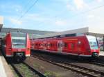 Hier treffen sich am 30.04.2005 2x 2 ET425 Links die 425-124+425-303 beheimtatet in Plochingen, und rechts die 425-219+425-218 der S-Bahn Rhein-Neckar.