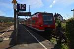 Streikbedingt stand der 425 015-5 am 18.10.2014 in Neckarelz auf Gleis 12.