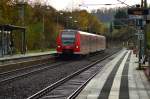 Bei der Einfahrt in Neckargerach ist hier gerade der 425 207-8 als S1 nach Homburg(Saar) zusehen.....Sonntagmittag den 16.11.2014