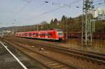 425 736-6 verlässt Neckarelz nach Mosbach Baden.18.2.2014