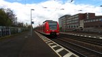 Die 425 595 der DB Regio NRW mit dem RE 8 Mönchengladbach - Koblenz bei der Einfahrt in Königswinter in Richtung Koblenz, DEN 17.04.2016