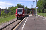 426 007 als RB Illingen - Homburg Saar beim Zwischenhalt in Schiffweiler - Bahnstrecke 3240 Saarbrücken - Neunkirchen am 11.06.2017