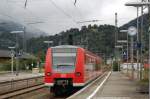 426 534-4 fhrt am 09.08.07 seinem Ziel, dem Bahnhof Reutte in Tirol entgegen, hier bei der Ausfahrt aus dem Bahnhof Garmisch-Partenkirchen.