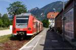 426-031 in dem, was vom Oberammergauer Bahnhof noch übrig ist.