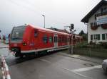 426 532-8 am 27. August 2014 am Bahnübergang in Saulgrub auf der Strecke Murnau-Oberammergau