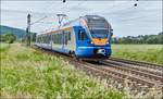 427 502 cantus ist als R5 in Richtung Kassel Hbf. am 08.06.2017 bei Reilos unterwegs.