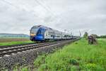 427 053 als RB07 ist am 18.05.2021 bei Friedland in Richtung Bebra unterwegs.