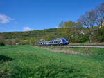Im April und Mai 2026 waren die Z�ge zwischen Kassel und Fulda teilweise in Doppeltraktion unterwegs, da an der Strecke �ber Eschwege gebaut wurde. Am 19.04.2026 war 427 501 als RB 24235 bei Melsungen-Schwarzenberg in Richtung Fulda unterwegs.
