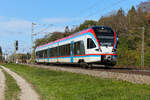 BRB ET 130 fährt hier am 24.10.2026 bei Eglharting auf einer Leerfahrt.