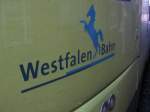 Logo der Westfalenbahn am ET013 - Fotografiert in Bad Bentheim