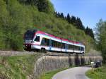 Der ET 134 als BLB nach Berchtesgaden am 22.04.2011 unterwegs bei Hammerau.