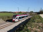 Der ET 133 am 13.10.2013 unterwegs bei Teisendorf.