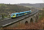 427 110-2 (ET 8.02a | Stadler FLIRT) auf dem Altenbekener Viadukt.

🧰 eurobahn GmbH & Co. KG
🚝 RB 90664 (RB72) Paderborn Hbf–Herford
🕓 16.2.2022 | 12:32 Uhr