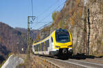 ET 3.07 B als MEX 16 Stuttgart-Ulm am 13.11.2022 auf der Geislinger Steige. 
