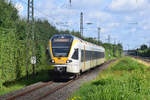 ET5.06 fährt als RE3 durch Angermund in Richtung Düsseldorf.

Angermund 07.07.2024