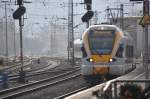 MÜNSTER, 19.01.2011, ET 5.18 der eurobahn fährt als RB 50 von Dortmund Hbf in Münster Hbf ein

