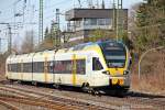 ET 5.08 der Eurobahn wird in Warburg zur Weiterfahrt nach Mnster bereitgestellt. 24.03.2013