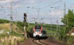 VIAS 408 und 404 als VIA25076 (Frankfurt(Main)Hbf-Koblenz Hbf) bei Hattenheim 31.7.13