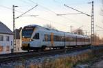 ET 5.04 der Eurobahn von Münster nach Warburg (Westf) kurz vor dem kleinen Dorf Menne. 26.11.2013