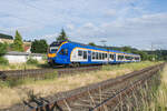 428 553 -Cantus- ist am 06.07.2022 als RB 5 in Richtung Fulda bei Oberhaun unterwegs.