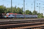 Am 14.06.2015 fuhr VIAS ET410 (428 144-0) als SE10 (Neuwied - Frankfurt (Main) Hbf) durch Koblenz Lützel in Richtung Hauptbahnhof.