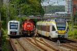 S7 VIAS Lint, 265 024-0 DB Gravita & RE13 Eurobahn in Wuppertal, Mai 2023.
