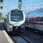 Gestrandet in Wesel habe ich mit dem VIAS-Elektrotriebzug ET 25 2204 die Rückreise nach Duisburg antreten müssen. (September 2025)