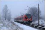 429 als RE9 aus Rostock nach Sassnitz am 19.12.10.