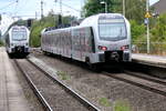 Rhein-Ijssel-Express RE19 Begegnung am 09.07.2018 in Mehrhoog ET252307 Richtung Wesel und ET252302(Flirt 3 dreisystemfähig ) weiter über Emmerich, Zevenaar NL bis Arnhem Centraal.