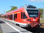 Ein Stadler-Flirt (BR 429) der DB in Sassnitz am Hauptbahnhof am 12.05.2019