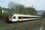 ET 7.04 der Eurobahn als RE13 von Hamm nach Kaldenkirchen (Venlo) in Wuppertal - Sonnborn. 12.04.2010 14:28Uhr