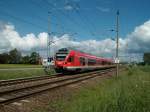 429 030 als RE 33216 Sassnitz-Rostock unterwegs bei Rambin.