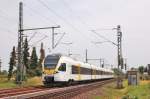 ET 7.02 der Eurobahn als RE 13 nach Venlo Nl, in Kleinenbroich. 17.7.2013