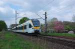 Eurobahn ET 7.07 als RE13 nach Hamm in Kleinenbroich. 9.4.2014